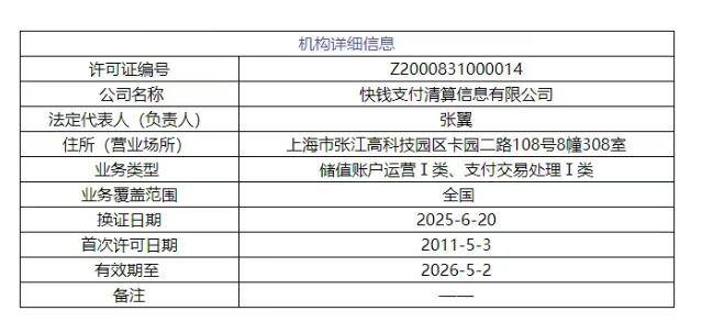 快钱支付半年内被罚三次小微业务受影响？