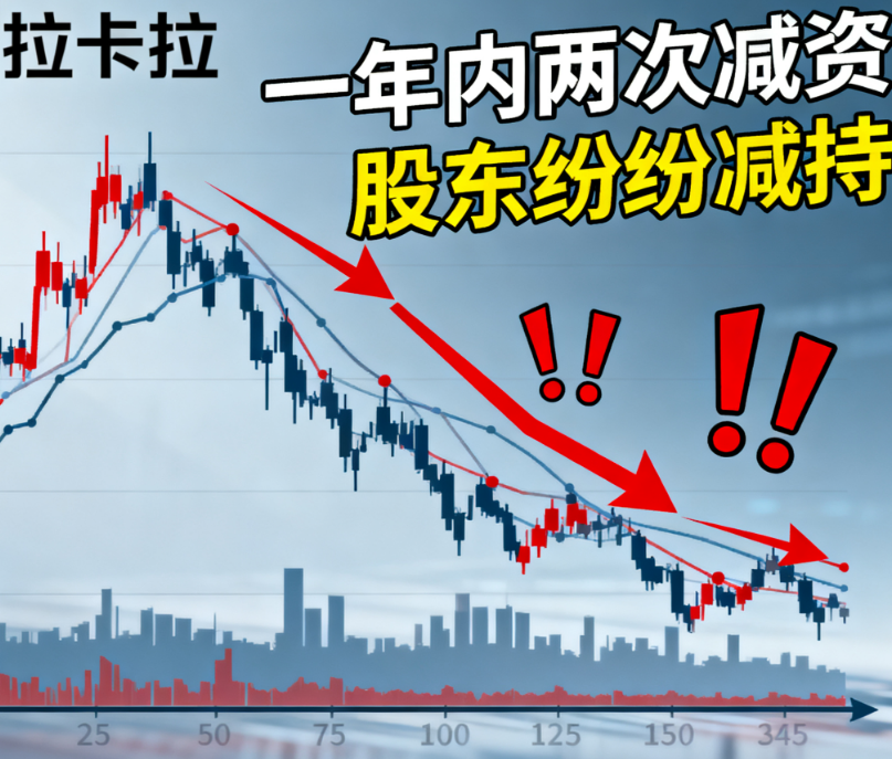 拉卡拉一年内两次减资，股东纷纷减持，股价跌至四个月新低！